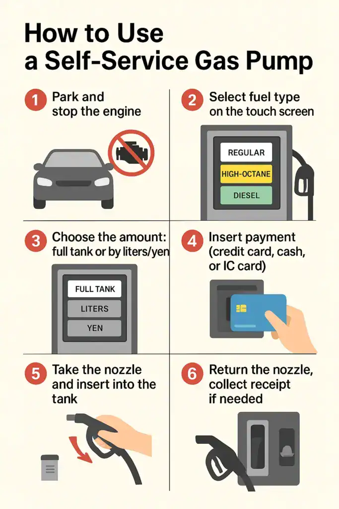 How to Use a self-service Gas pump